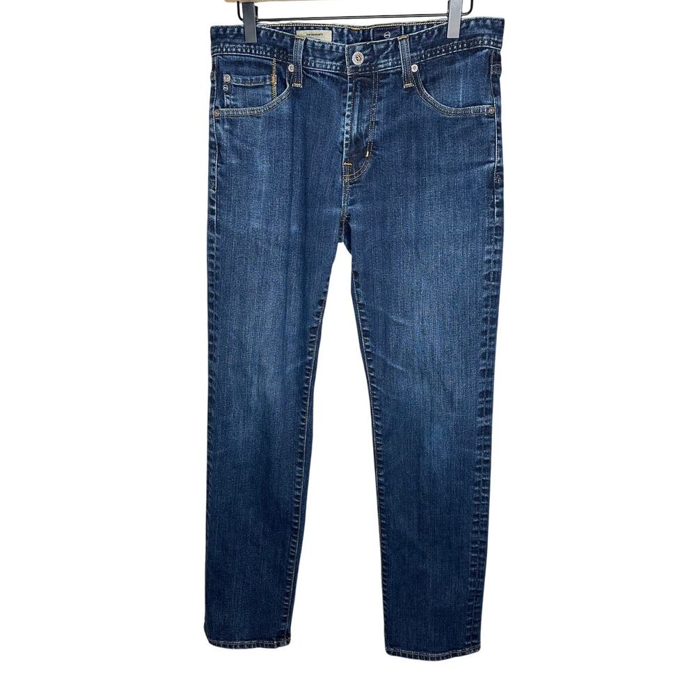 AG Adriano Goldschmied The Graduate Tailored Leg Jeans Dark Blue Wash 31 X 32